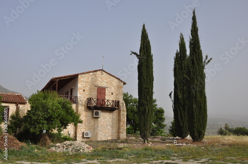 The beautiful Orthodox Moni Amasgou monastery in Cyprus photo