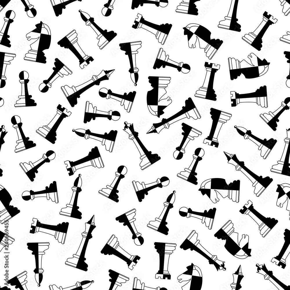 Chess seamless pattern Chess seamless pattern