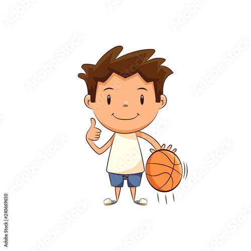 Child basketball player