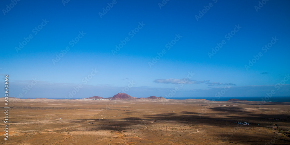 panoramic view of the island of lanzarote panoramic view of the island of lanzarote