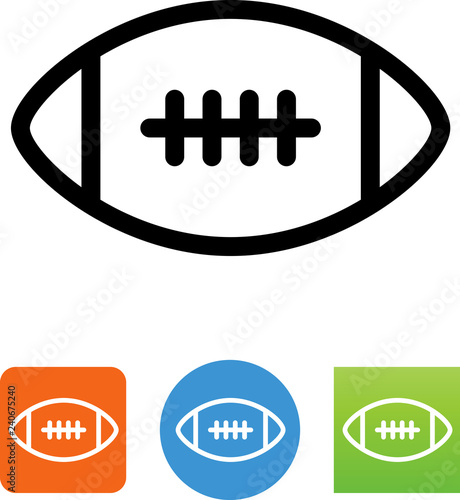 American Football Icon - Illustration