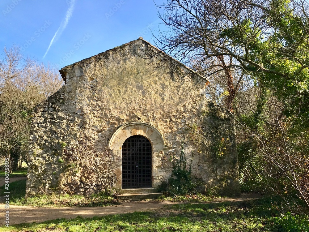 Obraz premium Vieille église de la forêt de St Pons - Gemenos 13
