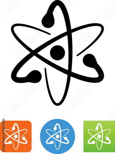 Atom Icon - Illustration