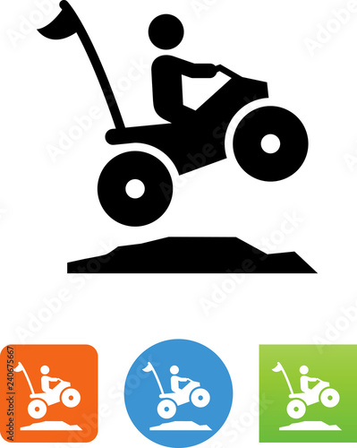ATV Jump Icon - Illustration