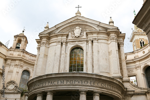 Santa Maria della Pace Church in Rome, Italy