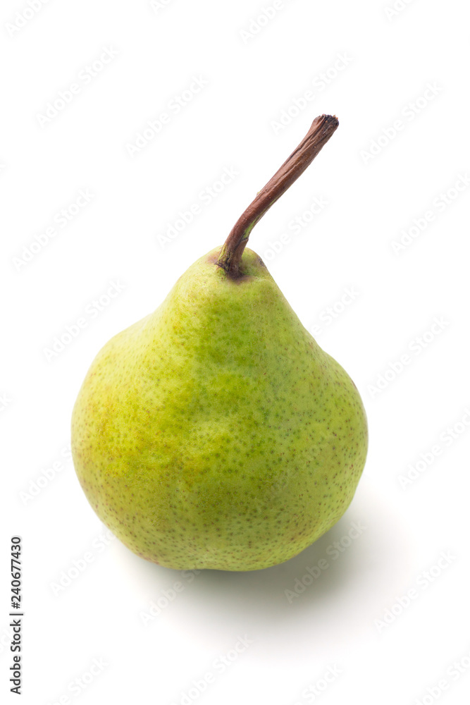 Green pear isolated on a white background Green pear isolated on a white background