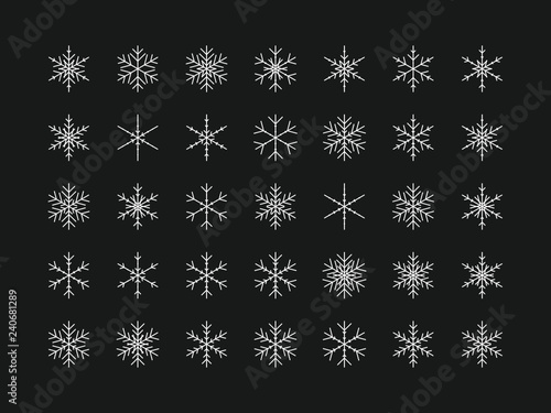 35 Einzigartige Schneeflocken