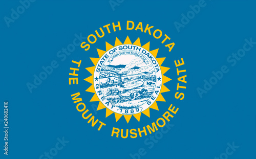 Obraz na płótnie South Dakota USA State Flag