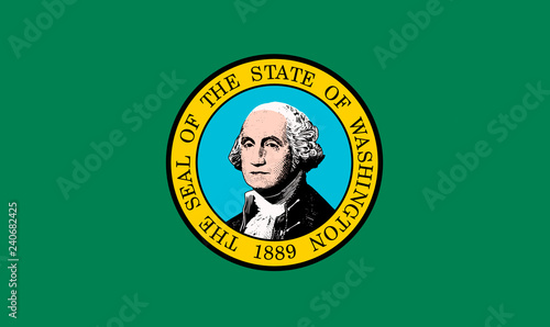 Washington USA State Flag