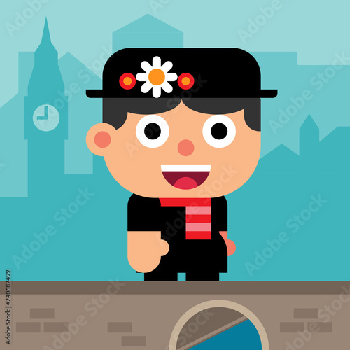 flat design anglaise