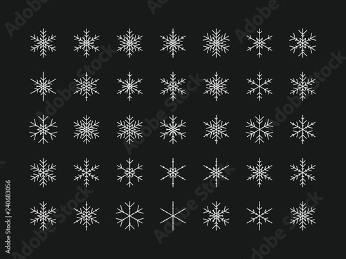 35 Einzigartige Schneeflocken