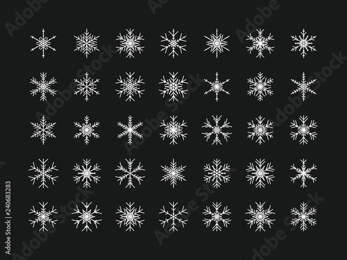 35 Einzigartige Schneeflocken