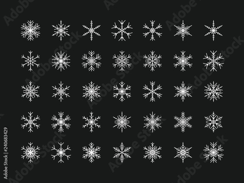 35 Einzigartige Schneeflocken