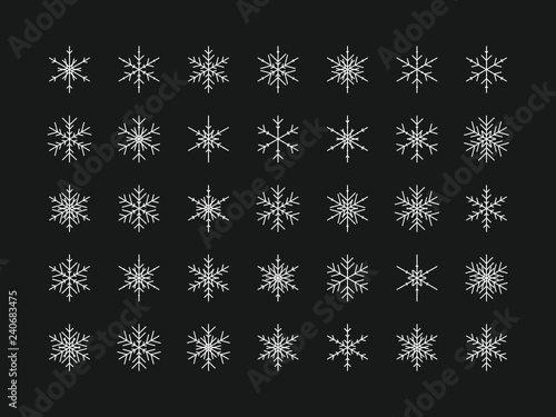 35 Einzigartige Schneeflocken