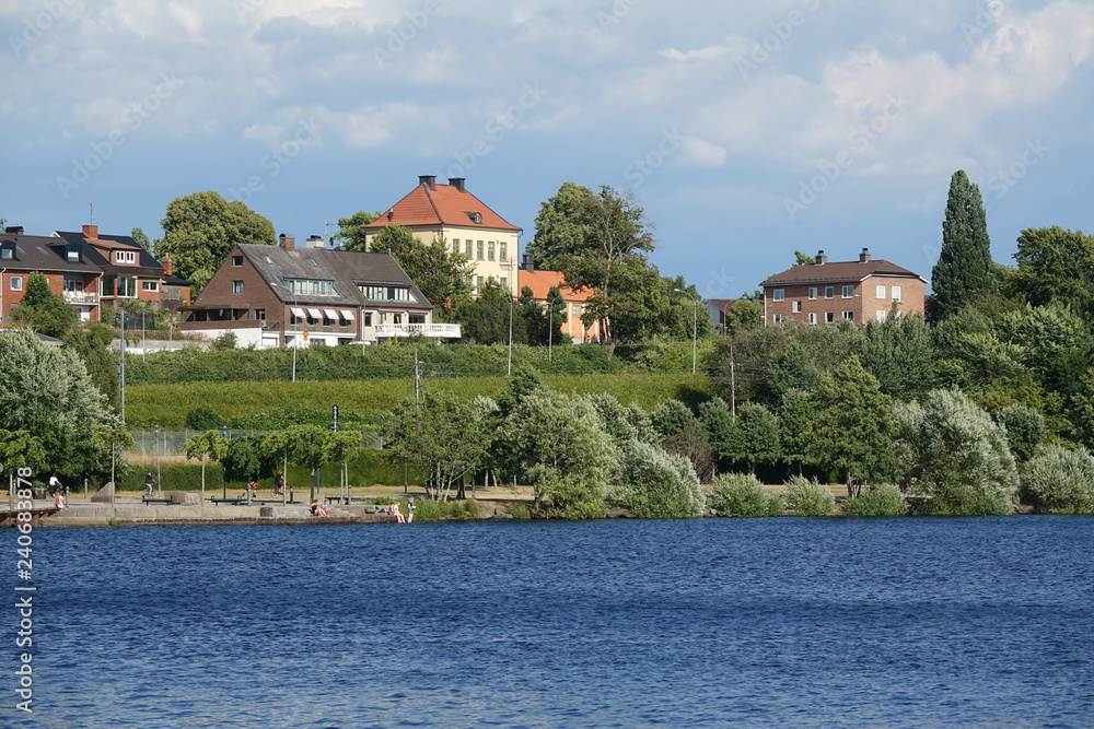 Växjösjön in Växjö, Schweden