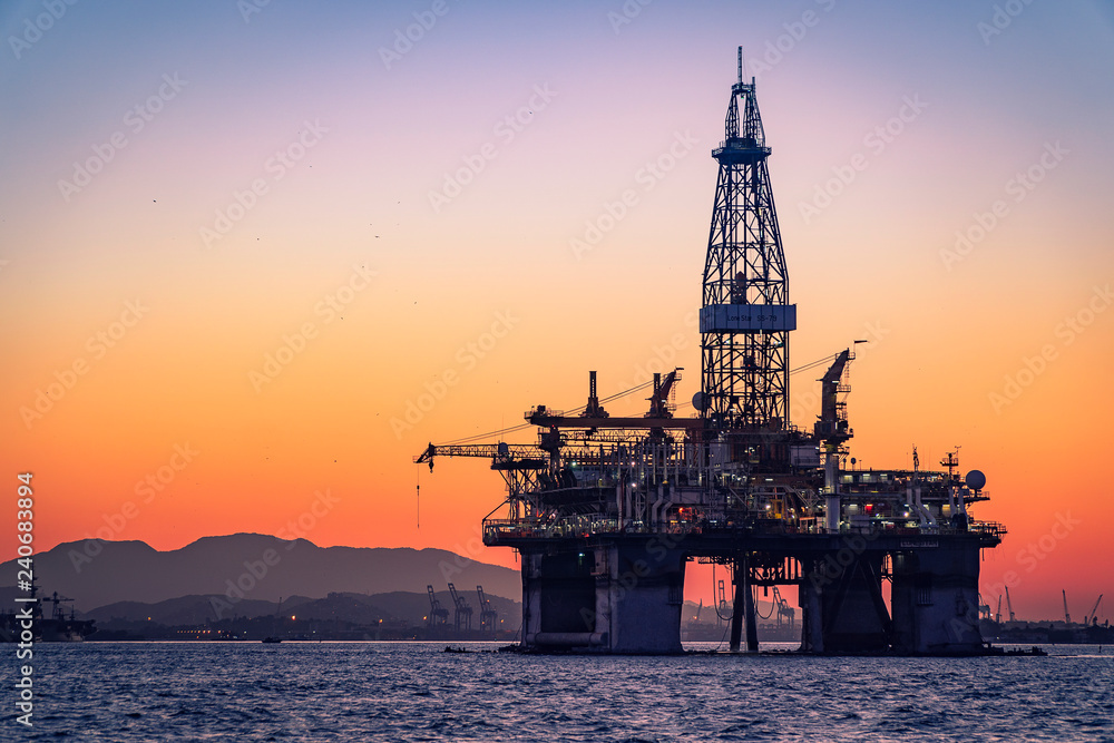 Oil Platform in Guanabara Bay