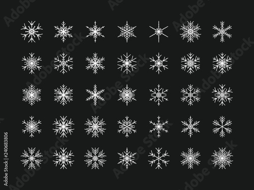 35 Einzigartige Schneeflocken