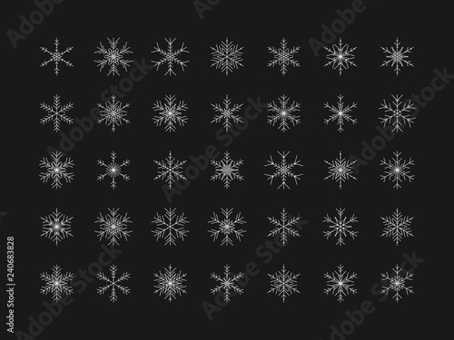 35 Einzigartige Schneeflocken