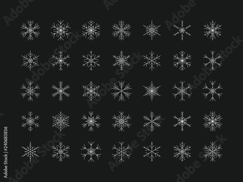 35 Einzigartige Schneeflocken