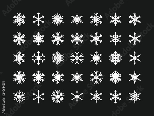35 Einzigartige Schneeflocken