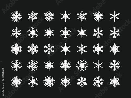 35 Einzigartige Schneeflocken