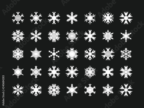 35 Einzigartige Schneeflocken