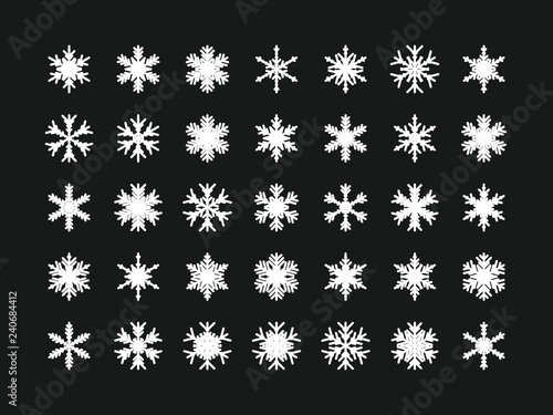 35 Einzigartige Schneeflocken
