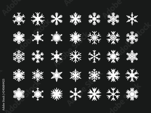 35 Einzigartige Schneeflocken
