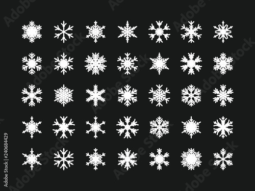 35 Einzigartige Schneeflocken