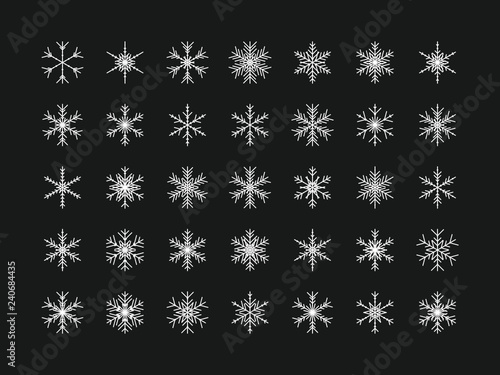35 Einzigartige Schneeflocken