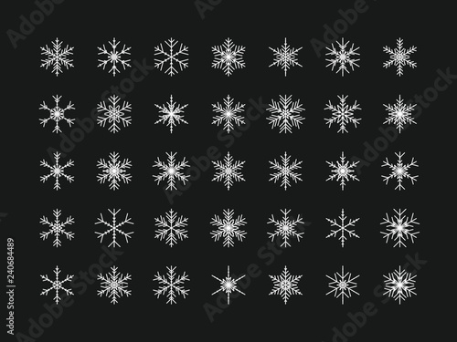 35 Einzigartige Schneeflocken