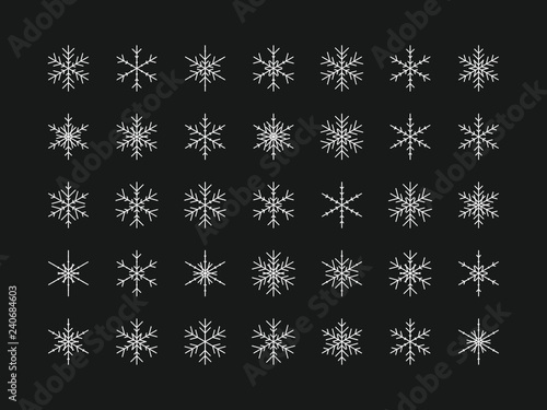 35 Einzigartige Schneeflocken