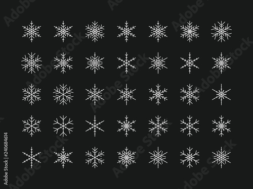 35 Einzigartige Schneeflocken