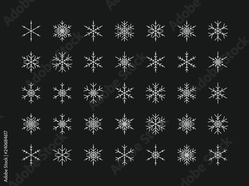 35 Einzigartige Schneeflocken