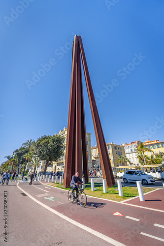 Biking on the Beach, Nice France