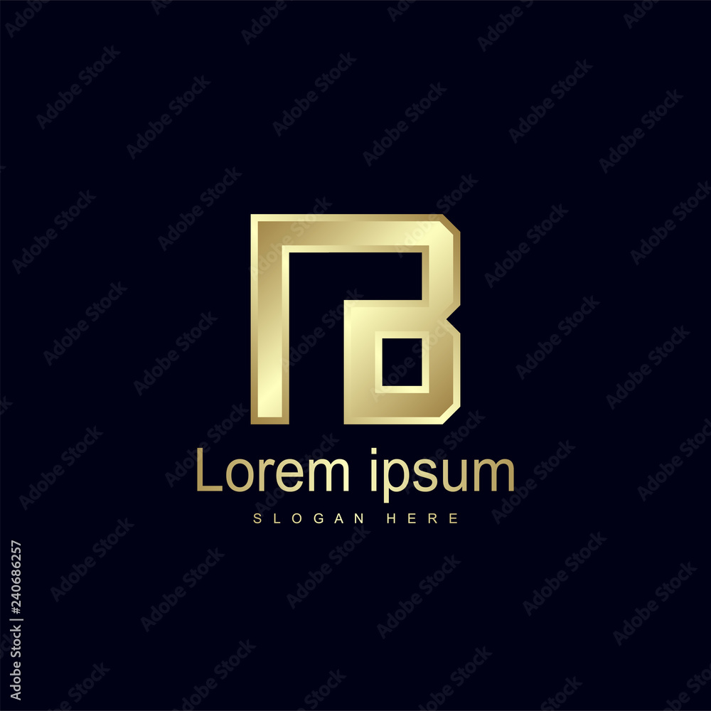 Initial Letter NB Logo Template Vector Design Initial Letter NB Logo Template Vector Design