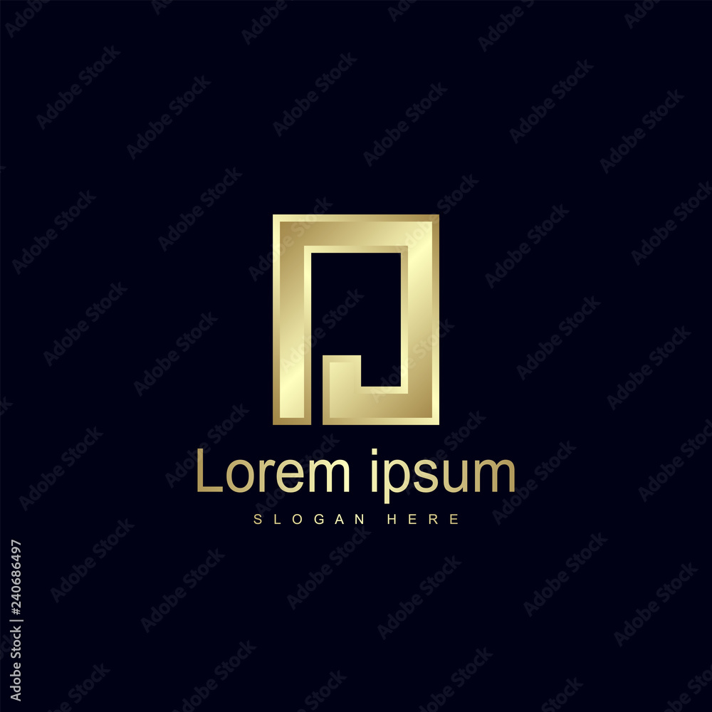Initial Letter NJ Logo Template Vector Design Initial Letter NJ Logo Template Vector Design