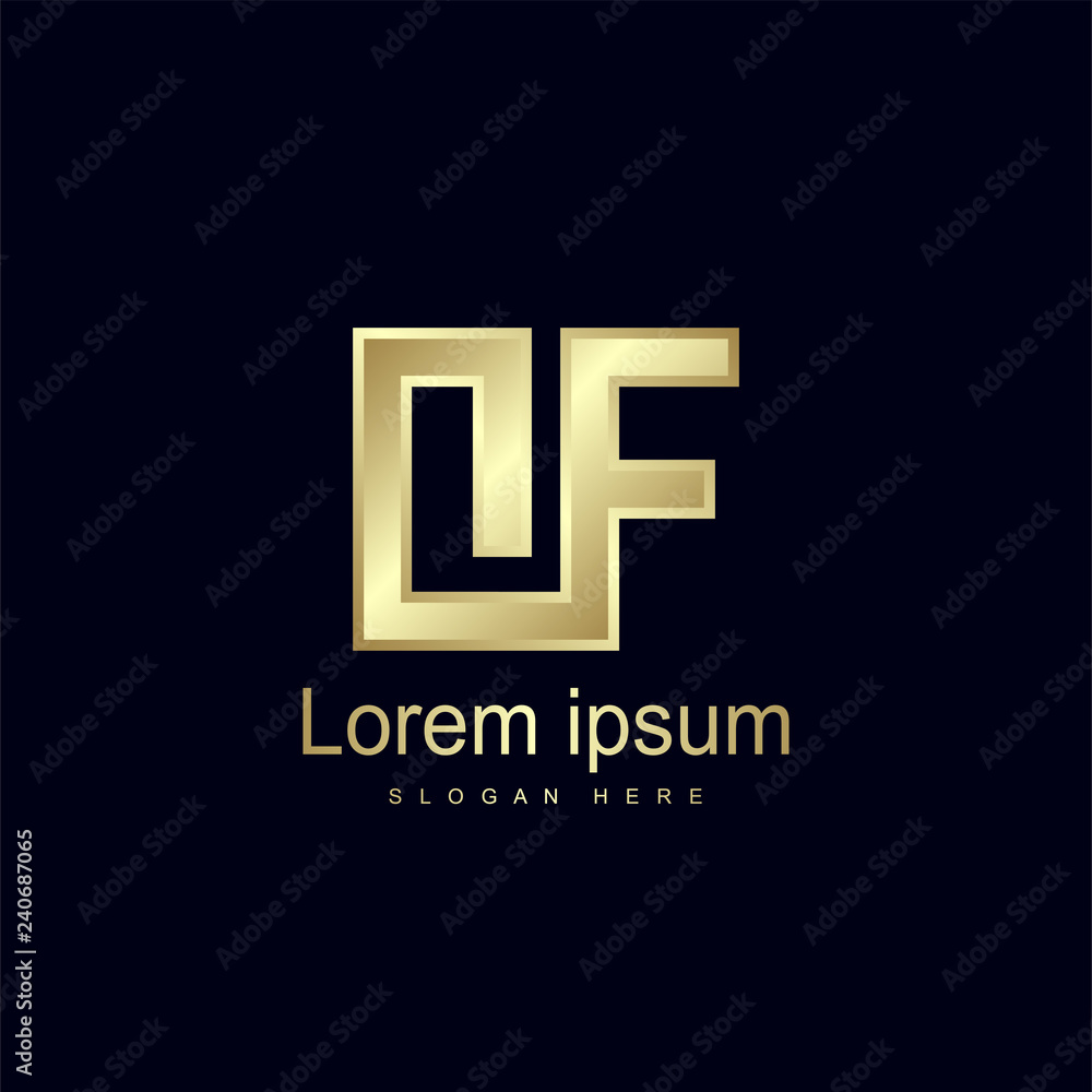 Initial Letter OF Logo Template Vector Design Initial Letter OF Logo Template Vector Design
