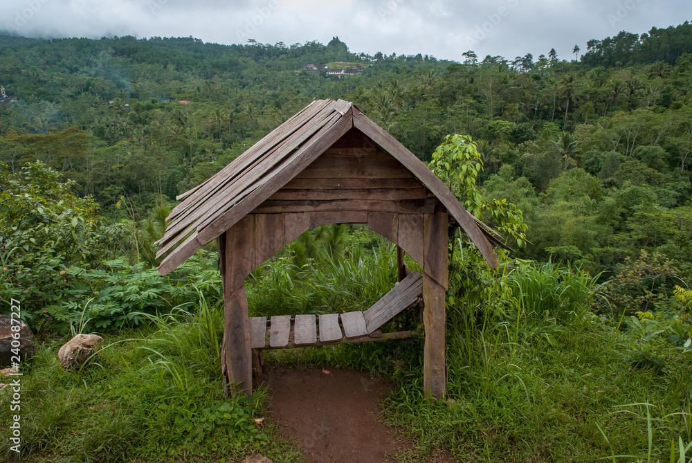 Gazebo in Menoreh hills, Indonesia Gazebo in Menoreh hills, Indonesia