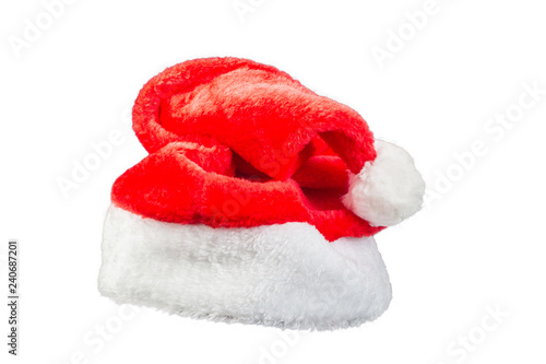 Christmas hat  on white background    clipping path