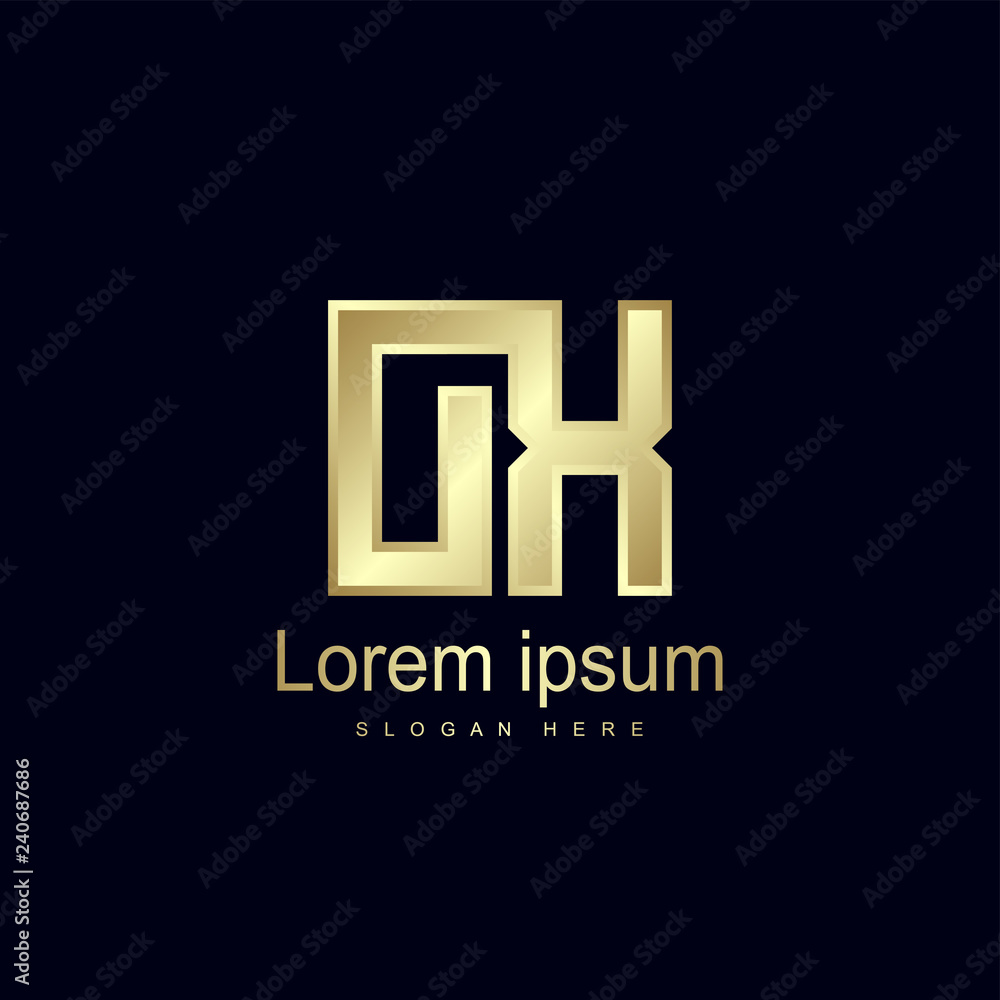 Obraz premium Initial Letter OX Logo Template Vector Design