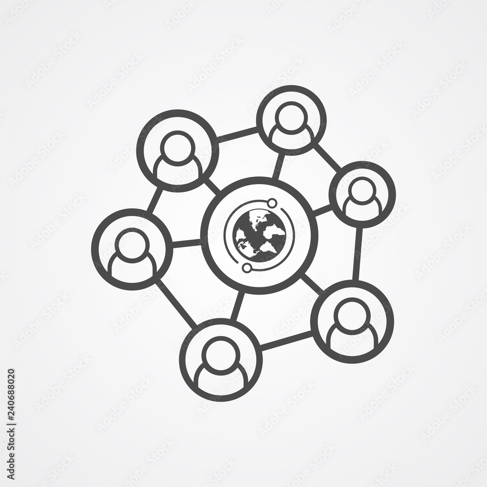 Network vector icon sign symbol Network vector icon sign symbol