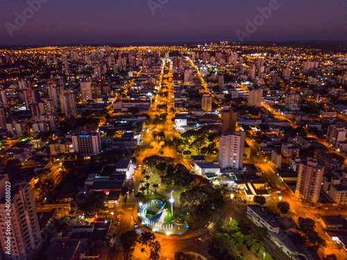 Billede på lærred Anoitecer em Cascavel-PR-Brasil