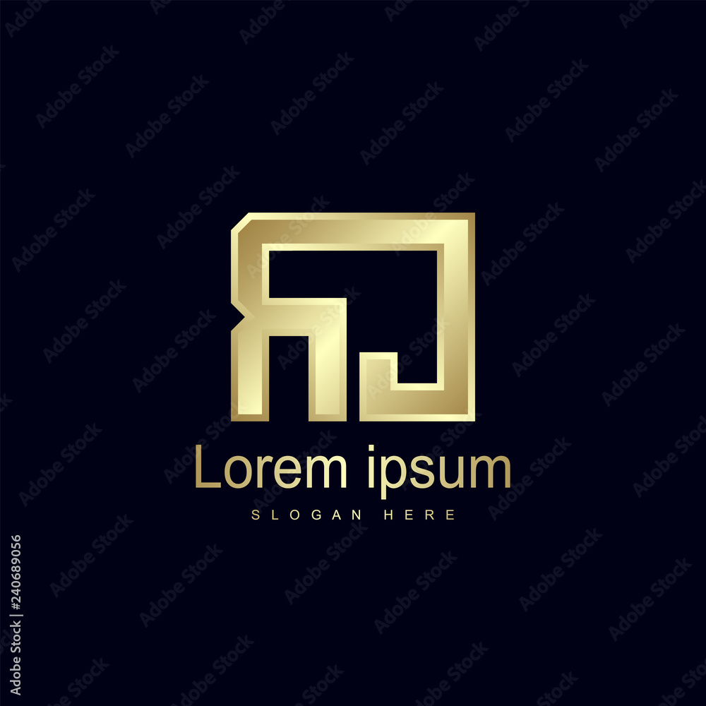 Initial Letter RJ Logo Template Vector Design Initial Letter RJ Logo Template Vector Design