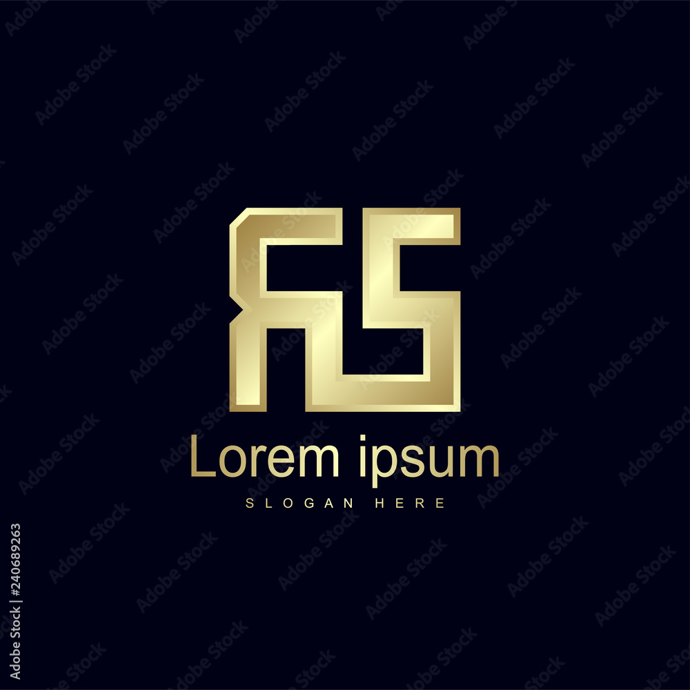 Initial Letter RS Logo Template Vector Design Initial Letter RS Logo Template Vector Design