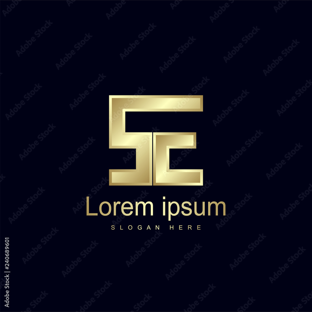 Initial Letter SE Logo Template Vector Design Initial Letter SE Logo Template Vector Design