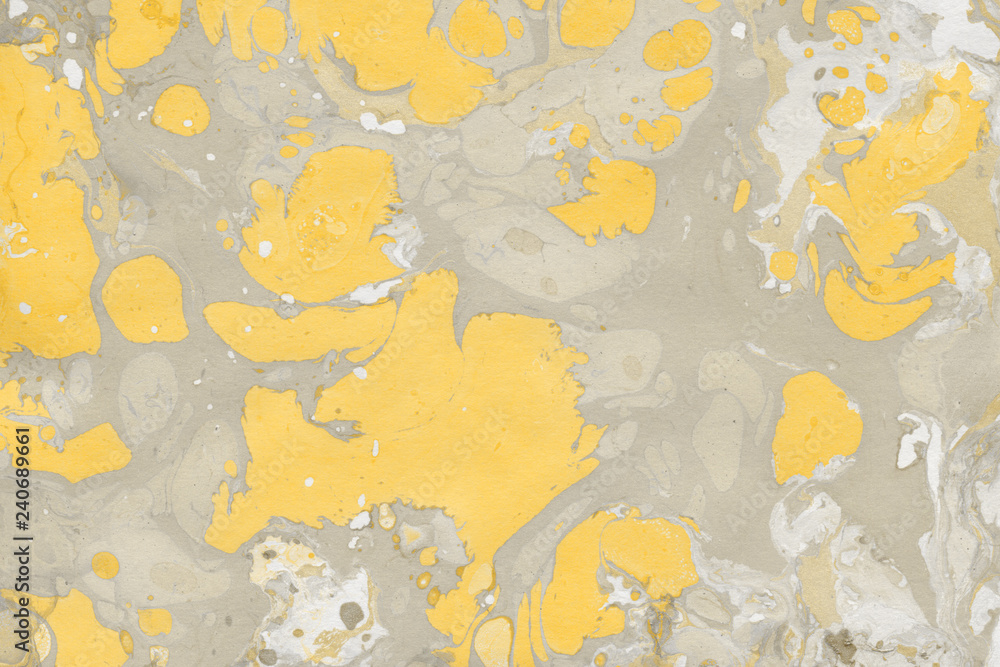 Luxury gold marble ink paper texture on dark watercolor background. Chaotic abstract organic design. Bath bomb waves. Luxury gold marble ink paper texture on dark watercolor background. Chaotic abstract organic design. Bath bomb waves.