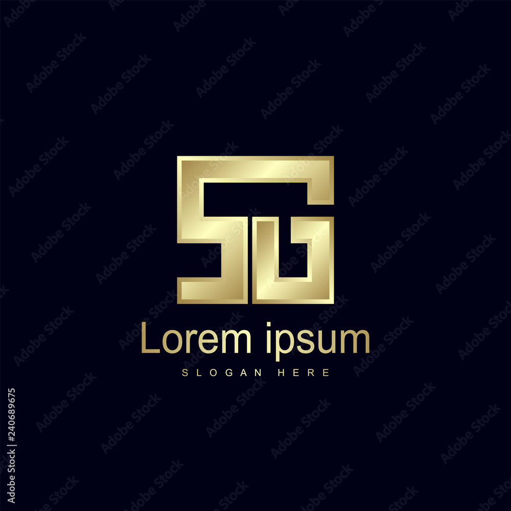 Initial Letter SG Logo Template Vector Design Initial Letter SG Logo Template Vector Design
