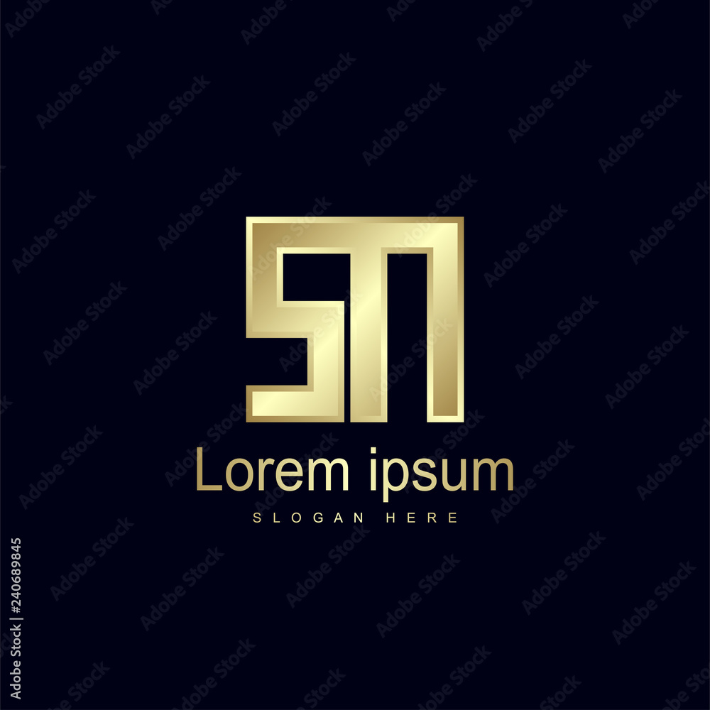 Initial Letter SN Logo Template Vector Design Initial Letter SN Logo Template Vector Design
