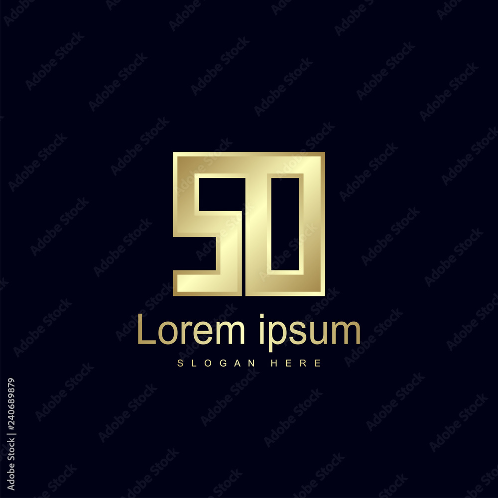 Initial Letter SO Logo Template Vector Design Initial Letter SO Logo Template Vector Design